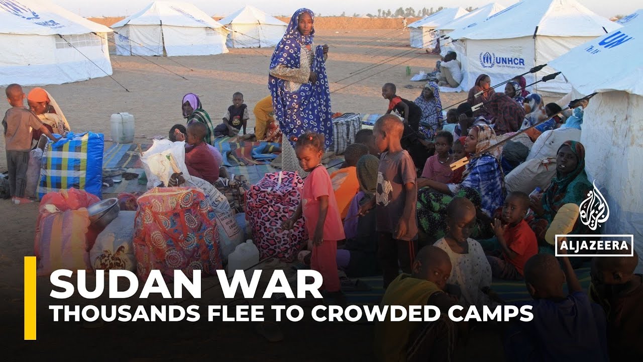Fighting in Sudan drives millions into overcrowded displacement camps