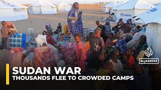 Fighting in Sudan drives millions into overcrowded displacement camps