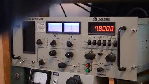HARRIS RF-550 RECEIVER WITH ARDUINO REMOTE CONTROL TUNING