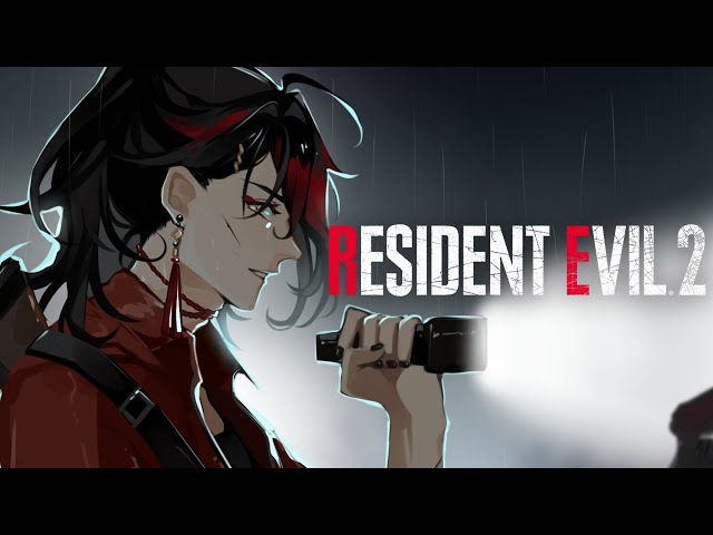 【RESIDENT EVIL 2】no aliens,  it's zombie time【NIJISANJI EN | Vox Akuma】のサムネイル