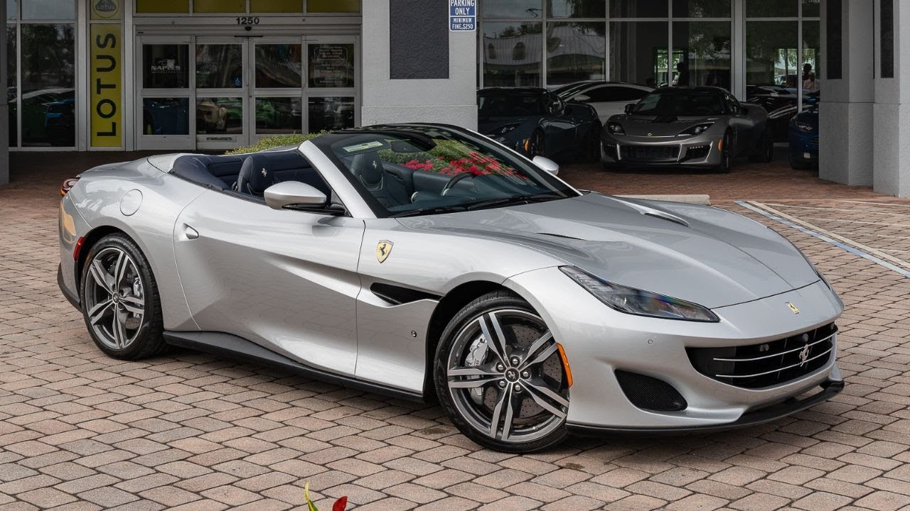 2019 Ferrari Portofino in Silver over Blue Interior