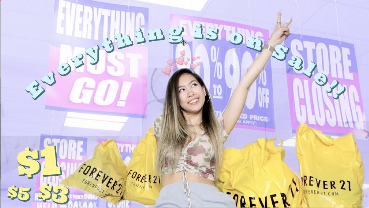 FOREVER 21 CLOSING HAUL | EVERYTHING IS ON SALE - YouTube