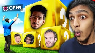 GTA 5 : Opening YOUTUBER LUCKY BLOCKS !! MALAYALAM