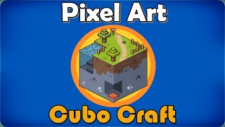 Cubo Craft Isométrico - Pixel Art