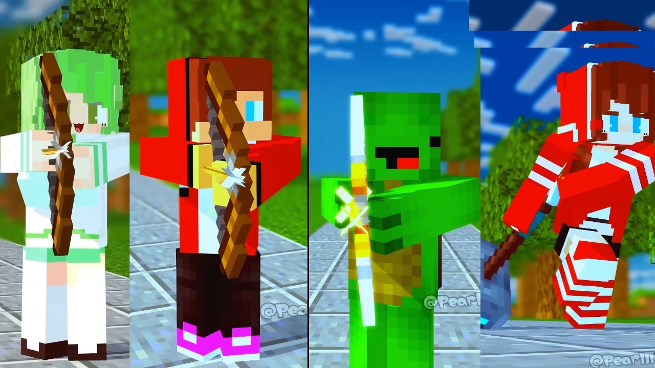 MiniCraft - HELP Mikey Defeat enemies to open treasure chests | Mini Craft World