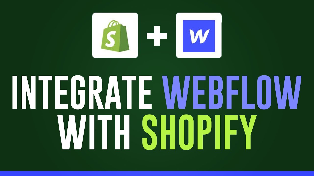 How To Integrate Webflow With Shopify | Easy Tutorial (2022) - YouTube