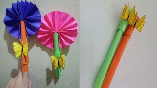 How to make a Finger Fan | Magic hand Fan | Origami Paper Craft for School | DIY Paper Crafts