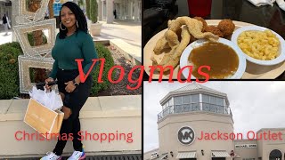 Christmas Vlog 2023 | Christmas Shopping at Jackson Outlet | Trying Moss Creek Fish House | Vlogmas