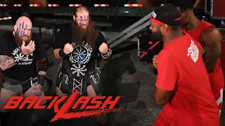 Raw tag team champions the street profits and viking raiders brawl in
parking lot before their match can start at wwe backlash. catch action
on w...