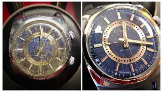 Реставрация наручных часов с БУДИЛЬНИКОМ | Restoration of a wrist watch with an ALARM CLOCK.