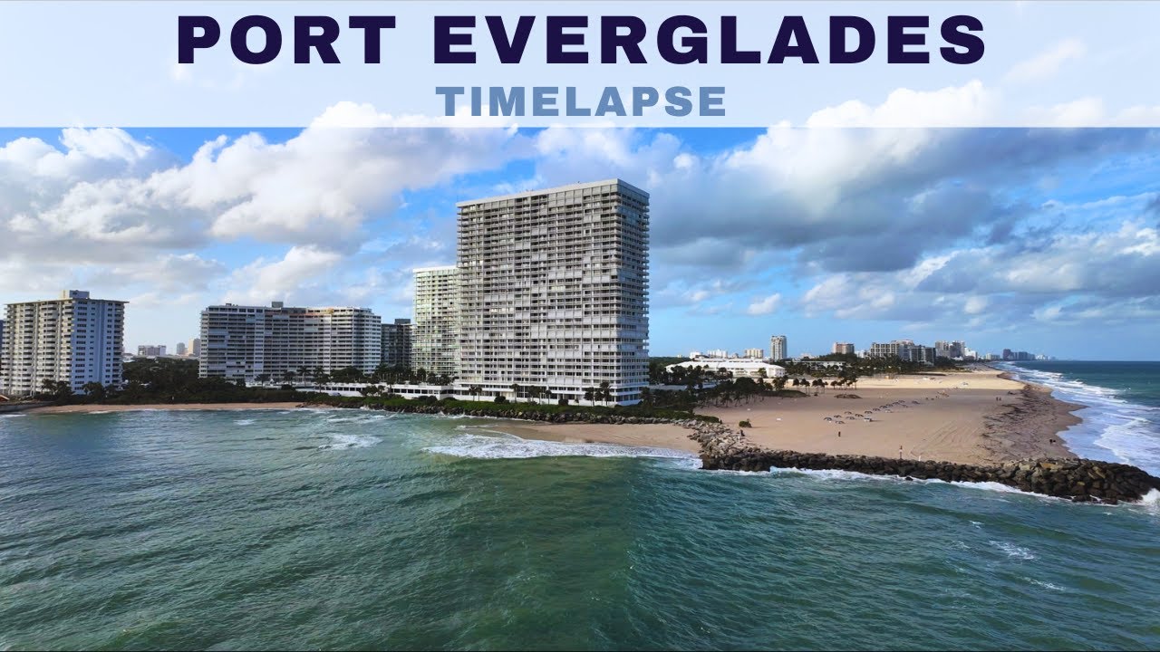 Timelapse of Port Everglades in Fort Lauderdale, Florida - December 23, 2025