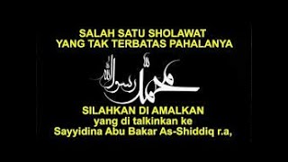 Riwayat Sholawat yang tak terbatas pahalanya | sholawat official