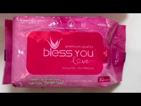 Khăn ướt không mùi Bless You 30 miếng