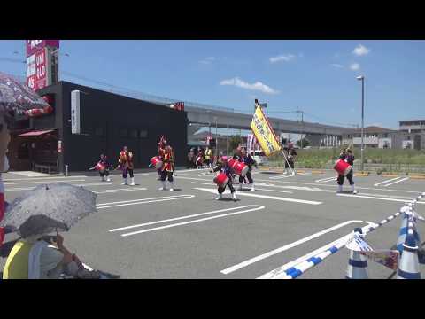 2019/08/04　エイサーページェント2019　『 三線の花 』　by 琉球國祭り太鼓 柳川支部　in ゆめモール柳川