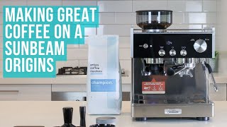 How to Make Coffee on a Sunbeam Origins Espresso Machine