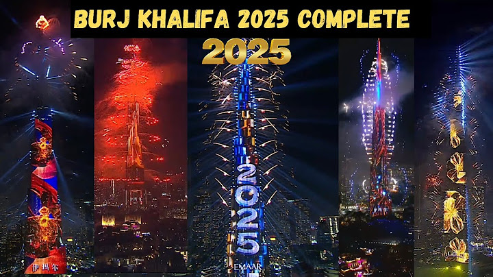 New Year's 2025: Dubai puts on stunning fireworks show at the Burj Khalifa| HAPPY NEW YEAR 2025