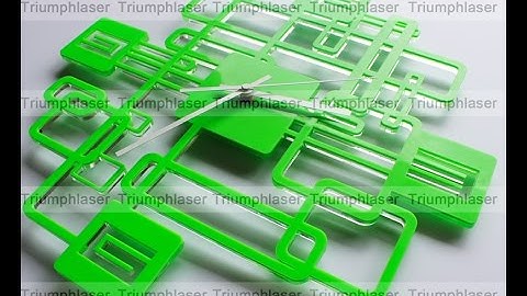 laser cutting DIY wall clock