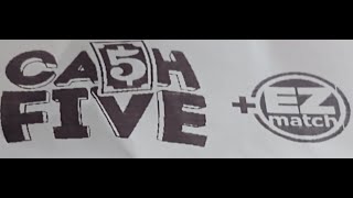 $631,000 Jackpot CASH FIVE pick 5 lotto game