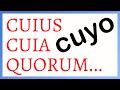 CUIUS, CUIA, CUIUM vs. CUIUS invariable ‹ Historia del relativo «cuyo»