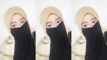 Simple School Going hijab for Everyday with Niqab Tutorial By Wajeeha Fatima