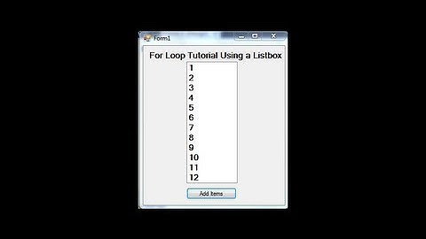 Visual C++ For Loop Tutorial