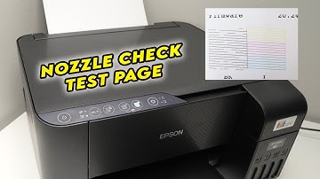 Epson EcoTank ET-2400: How to Print a Nozzle Check Test Page
