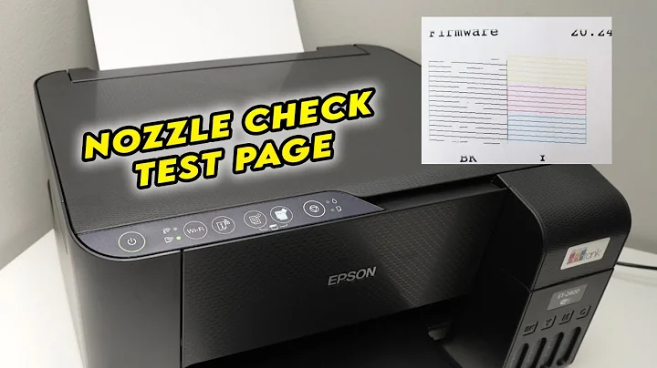 Epson EcoTank ET-2400: How to Print a Nozzle Check Test Page