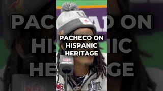 Chiefs RB Isiah Pacheco On His Hispanic Heritage #chiefs #nfl #superbowl #shorts