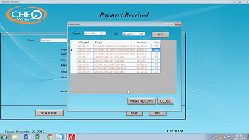 Payment in - Cheqwriter