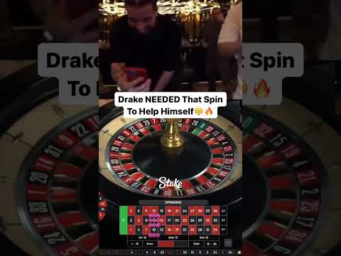 Drake Plays High Stake Roulette..#casino #gambling #stake #drake #roulette #shorts #short