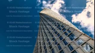 Cayan Tower timelapse known also as Infinity Tower in Dubai Marina