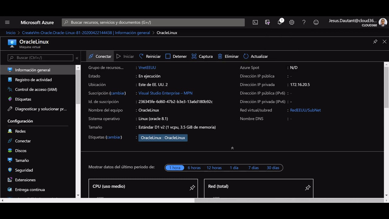 Creación de VM en Azure Oracle Linux - YouTube