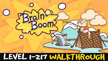 Brain Boom Level 1-217 All Levels Walkthrough