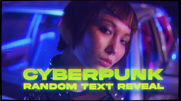 Best Way To Create Cyberpunk Random Text Reveal | After Effects Tutorial