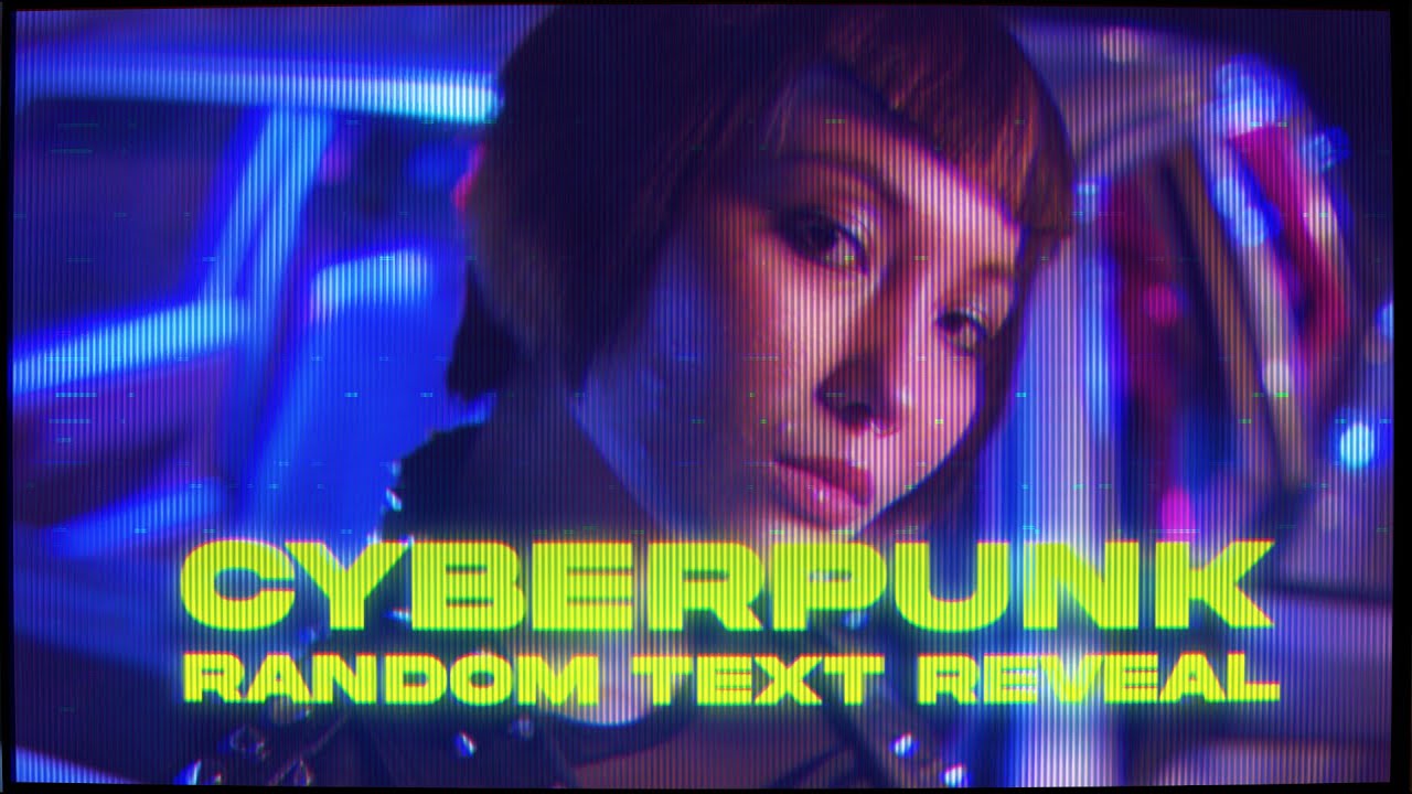 Best Way To Create Cyberpunk Random Text Reveal | After Effects ...