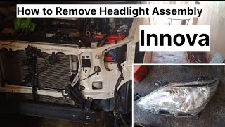 How To Remove Headlight Assembly Toyota Innova