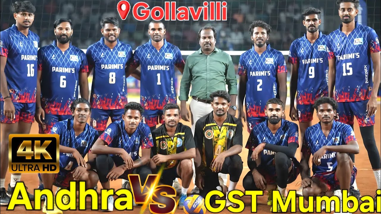 Andhra pradesh 🆚️ GST Mumbai | Set - 1 | #creatorkamal | Gollavilli | All India Volley Tourney |