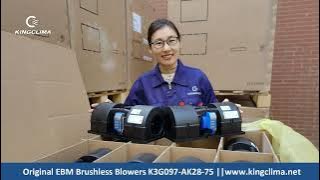 Thousands of Original EBM Brushless Blowers K3G097-AK28-75 were sent to Europe