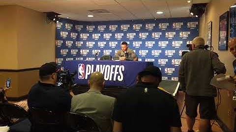 t w i t c h live: Steph Curry postgame press conf after Warriors (1-0) d. Portland in Game 1 of WCF