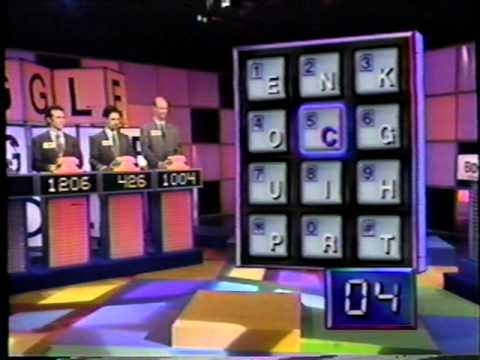 BOGGLE Game Show 1994 WINK MARTINDALE & Contestant...