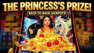 BACK-TO-BACK JACKPOT BONUSES on Eternal Link: Princess Empire! #slots #casino #jackpot #slotmachine