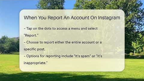 When You Report An Account On Instagram - Everyday-Networking
