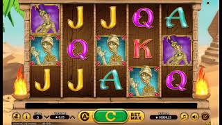 Demo gameplay of Show Me the Mummy by Booming Games screenshot 3