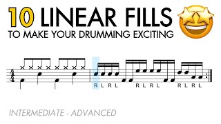 10 Linear Fills To Make Your Drumming EXCITING