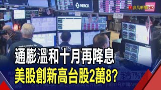十月會再降息? 美股集體創高 道瓊站上47000  費半漲幅稱冠 AI雙雄輝達漲逾2% 超微7%更猛|非凡財經新聞|20251025