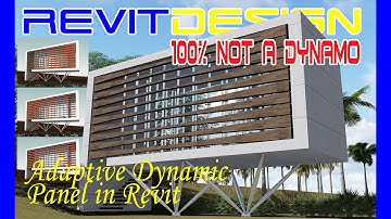 RD129. Adaptive Dynamic Panel in Revit I. 100% Not A Dynamo. Kinetic Facade in Revit.
