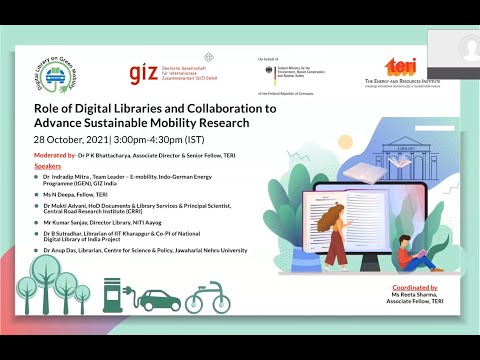 Online seminar: Role of Digital Libraries and Collaboration to Advance Sustainable Mobility Research