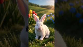 Rabbit cute video #rabbit #magicalanimals #bunnylove #fantasyart #conceptart #cuteai #digitalart