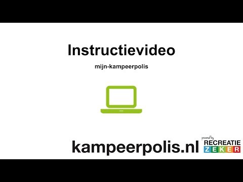 Instructievideo mijn-kampeerpolis