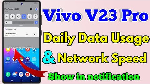 Vivo v23 Pro  Network Speed Setting | Vivo v23 Pro Internet Speed Meter